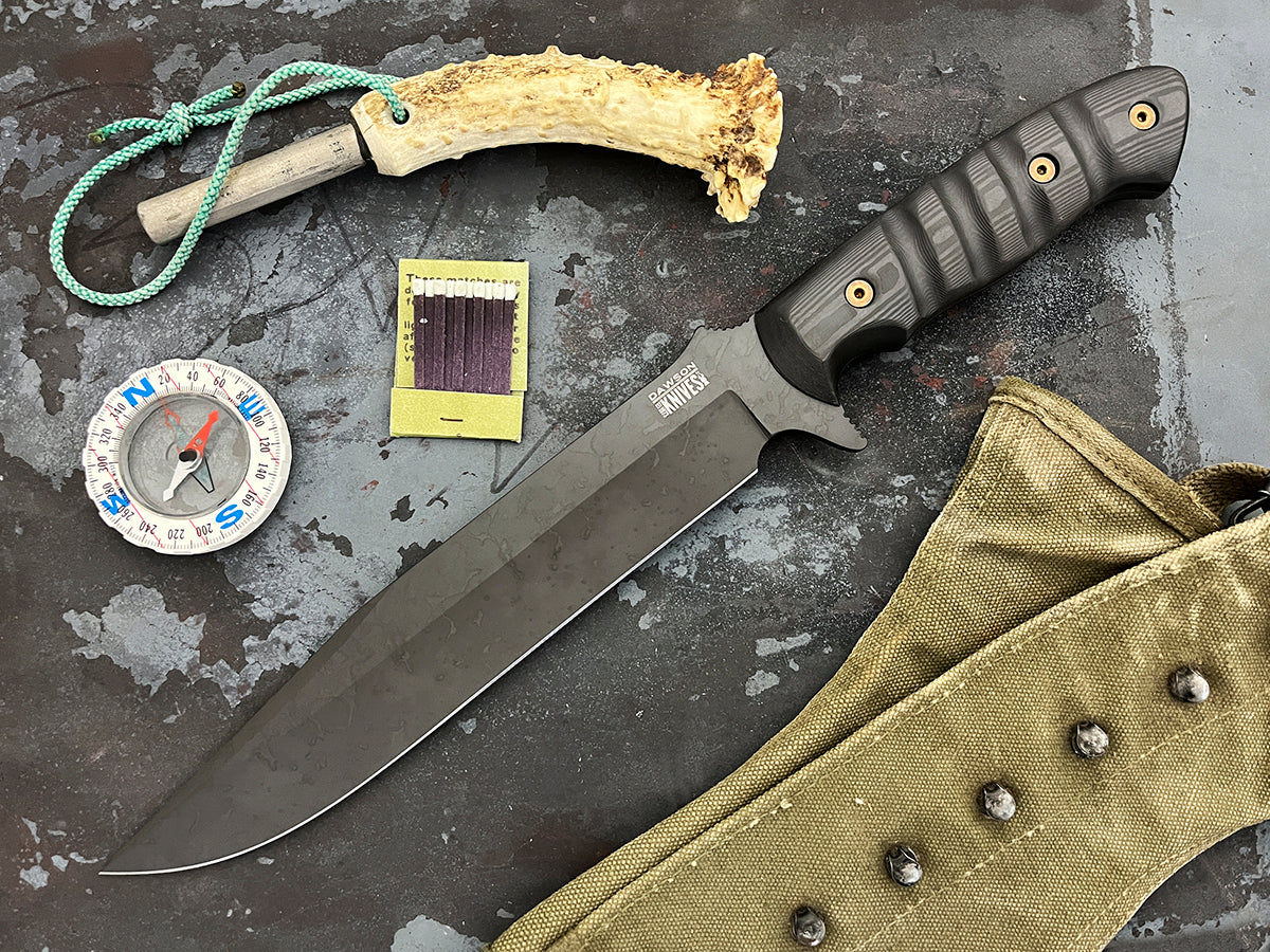 High Carbon Steel Bowie Knife Blank – Berg Knifemaking