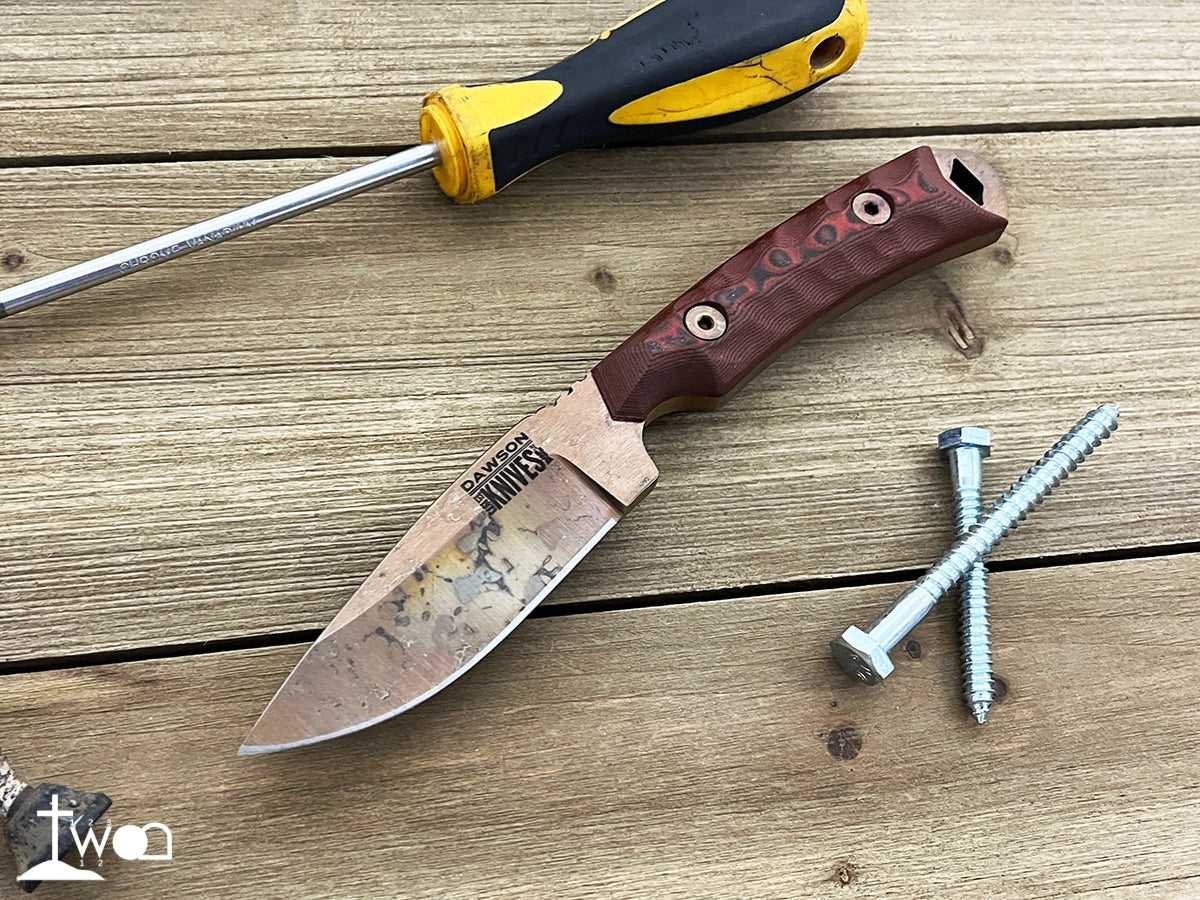 GEN 2 Contractor | Heavy-Duty EDC, Personal Carry, General Purpose Knife | Arizona Copper | CPM-MagnaCut