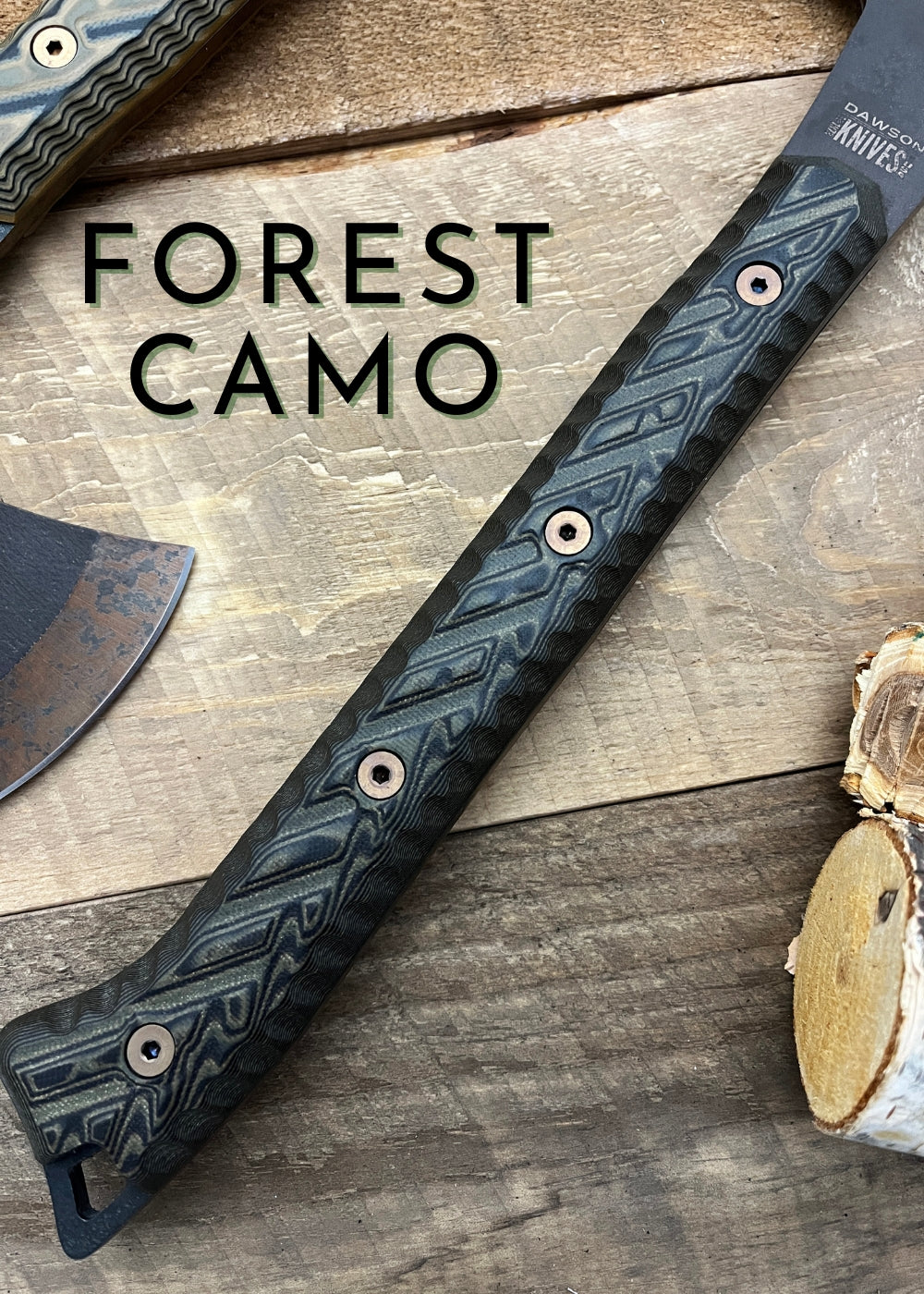 NEW Bonfire Camp Hatchet | CPM-3V Steel | Scorched Earth Finish | G10 Handle