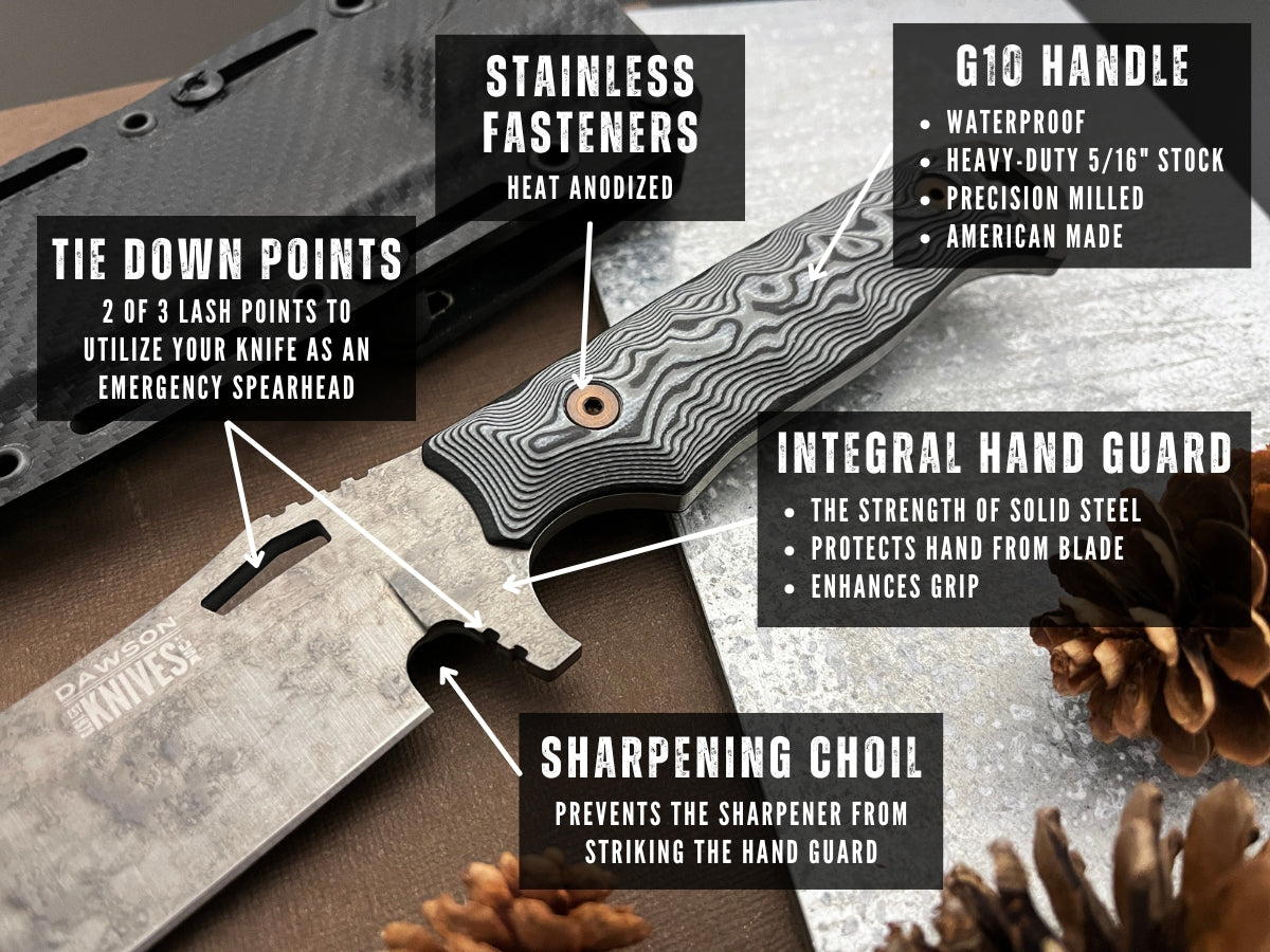 GEN 2 Marauder | Survival, Camp and Backpacking Knife Series | CPM-MagnaCut Steel | NEW Monsoon Finish