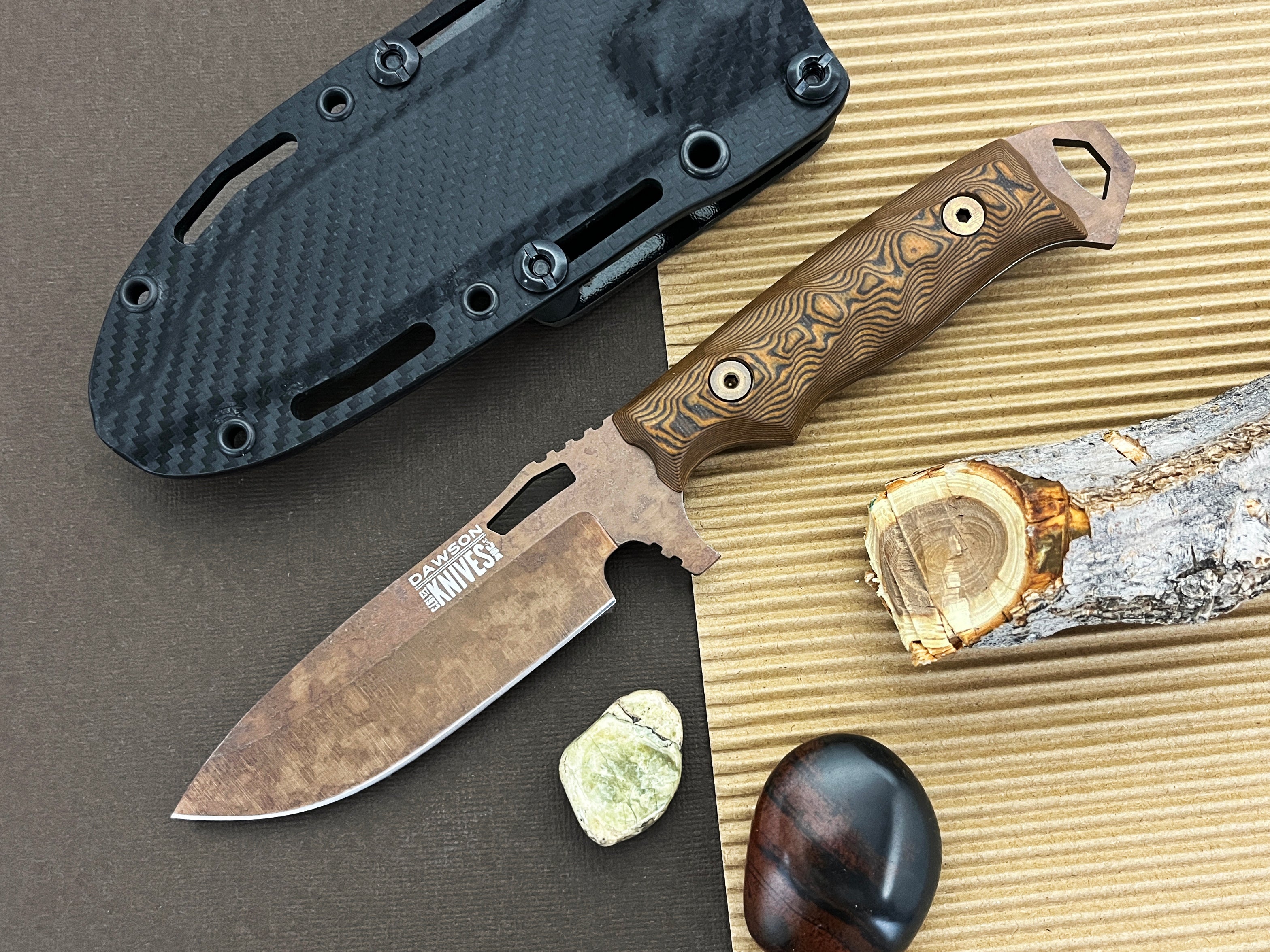 GEN 2 Nomad | Hunting, Camp and Outdoors Knife | CPM-3V Steel | Arizona Copper