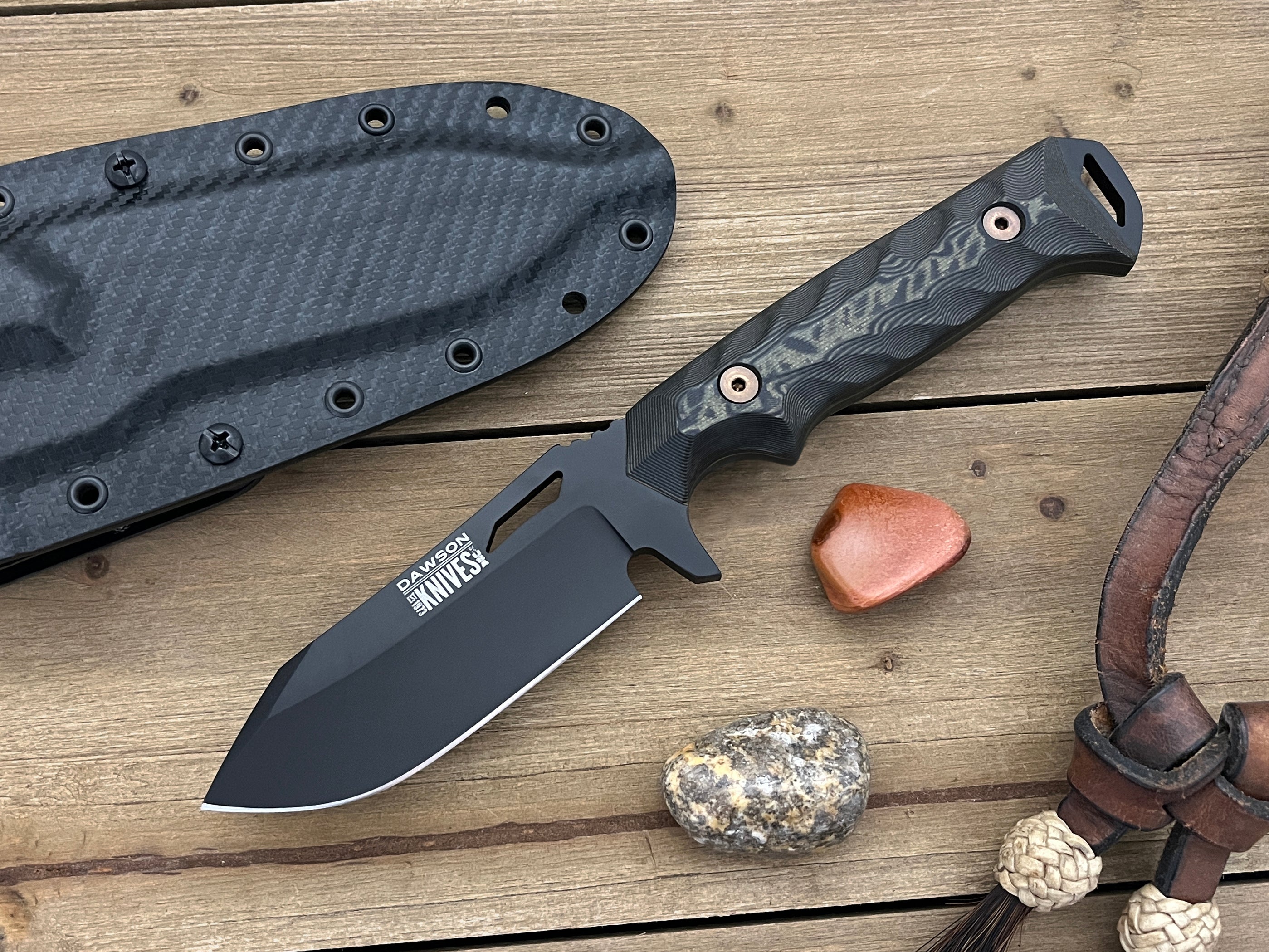 Shepherd | Hunting, Camp and Outdoors Knife | CPM-3V Steel | Stealth Black