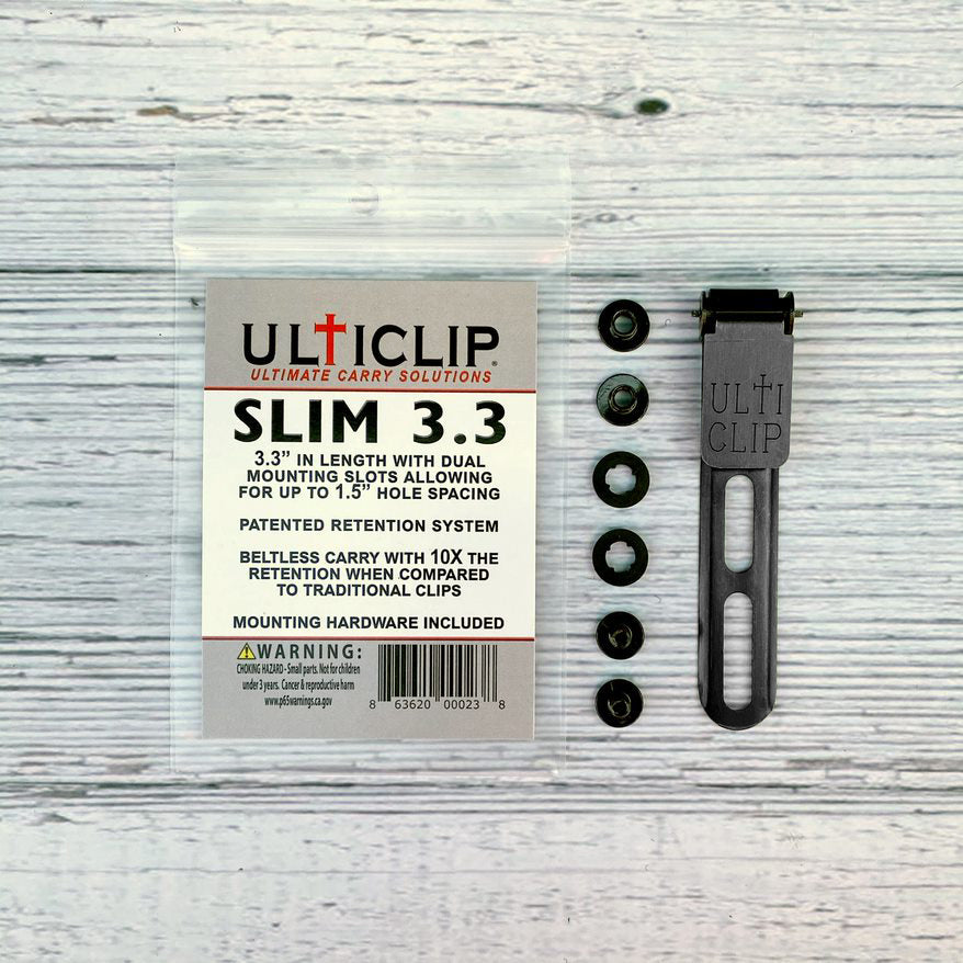 Ulticlip Slim 3.3 | GEN 2 Sheath Beltless/Pocket Carry Clip Upgrade