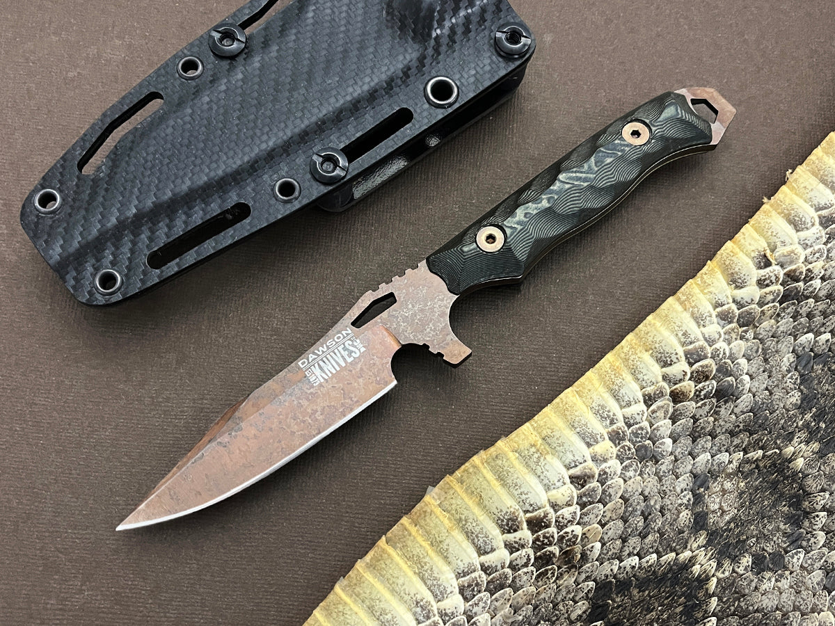 GEN 2 Smuggler | Personal Carry, General Purpose Knife | CPM-MagnaCut Steel | Arizona Copper Finish