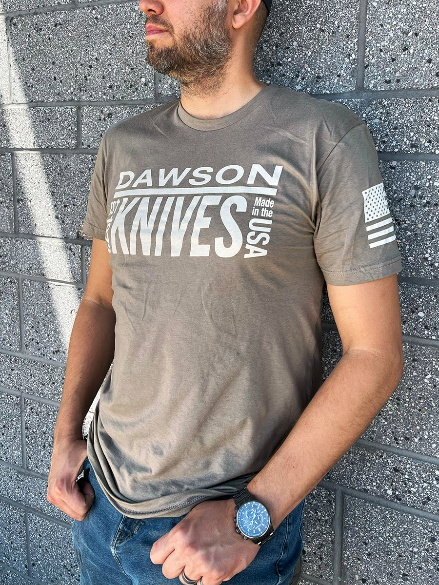 NEW! Dawson Knives Call Upon The Lord and Stand T-Shirt