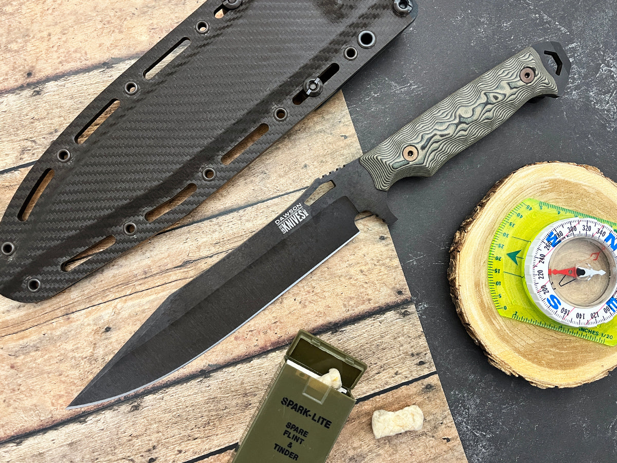 GEN 2 Marauder XL | Survival, Camp and Backpacking Knife Series | CPM-MagnaCut Steel | NEW Midnight Finish