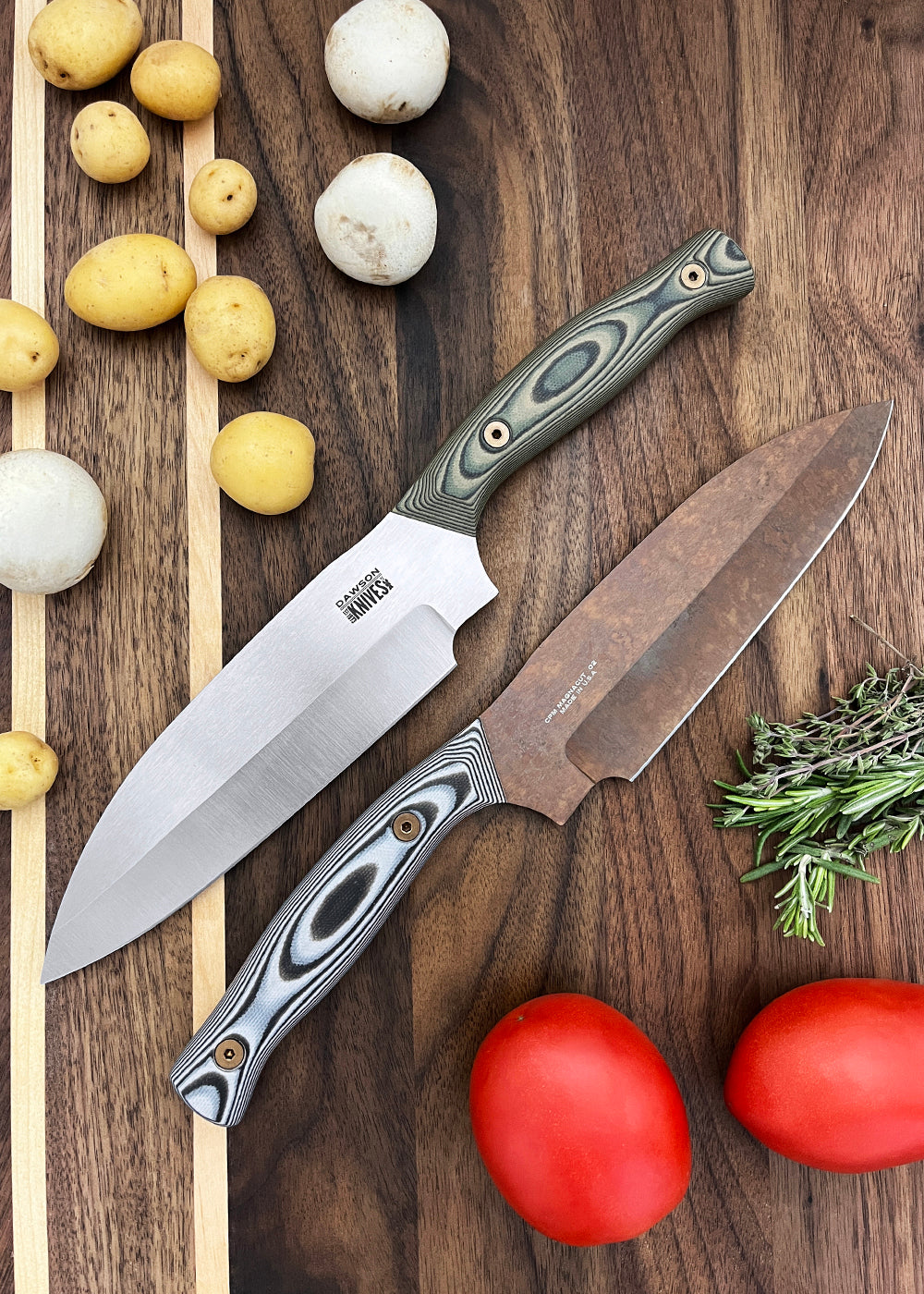 NEW Divine | Limited Release Culinary Kitchen Knife | Santoku Chef | CPM-MagnaCut