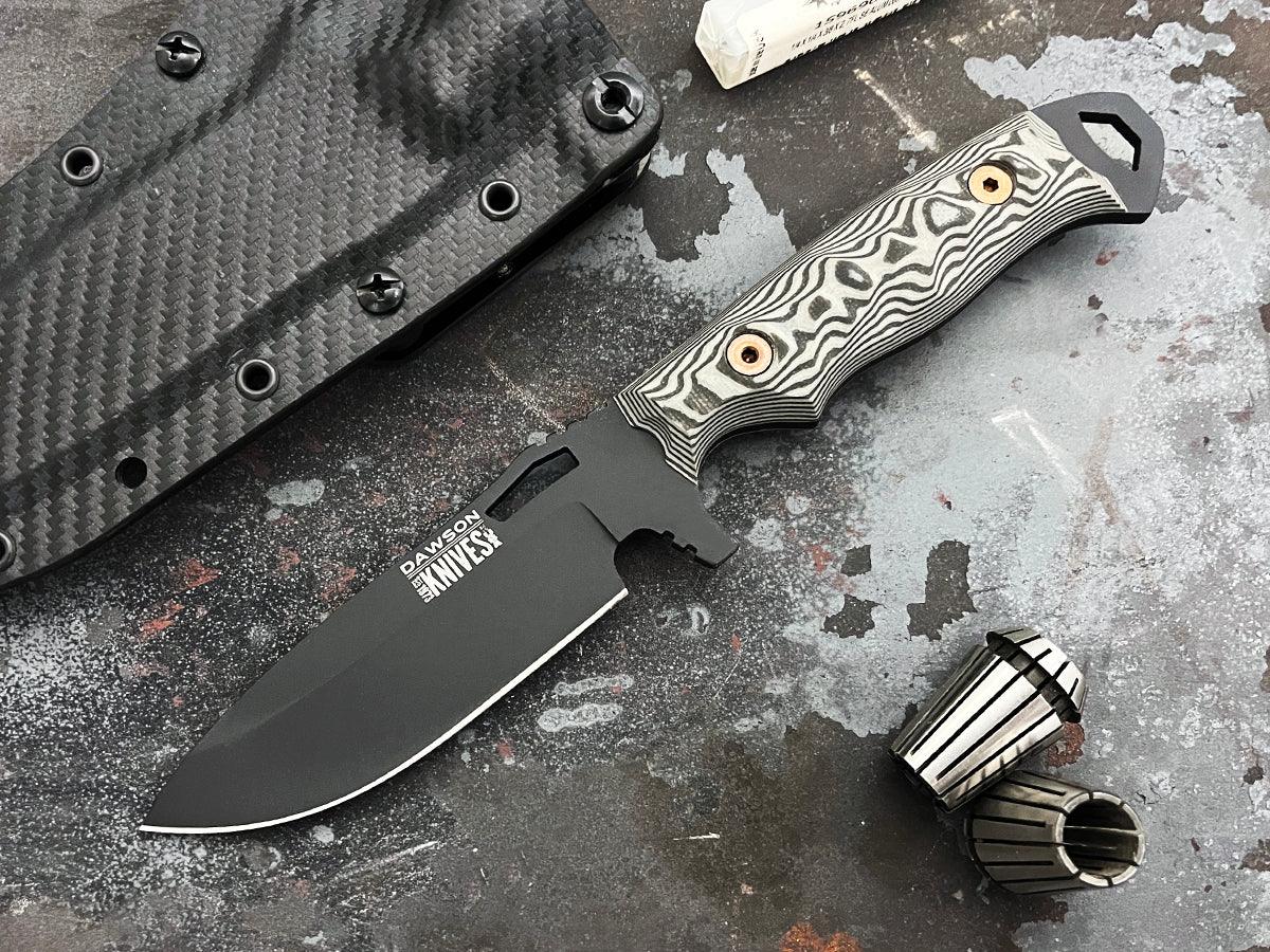 Nomad | Hunting, Camp and Outdoors Knife | CPM MagnaCut Steel | Stealth Black Finish - Dawson Knives