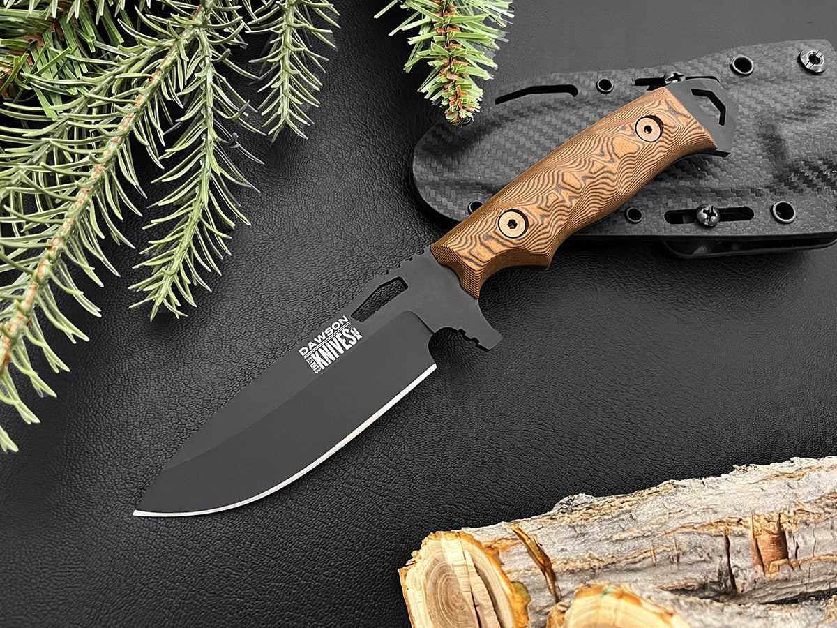 GEN 2 Nomad | Hunting, Camp and Outdoors Knife | CPM-3V Steel | Stealth Black