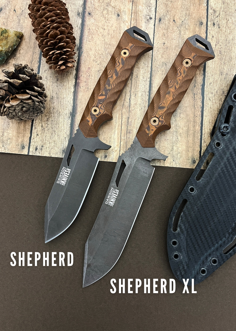 GEN 2 Shepherd | Hunting, Camp and Outdoors Knife | CPM-MagnaCut Steel | NEW Midnight Finish