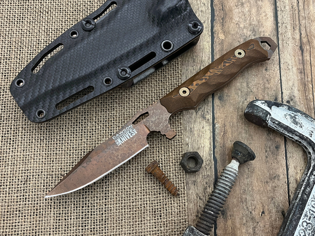 GEN 2 Smuggler | Personal Carry, General Purpose Knife | CPM-MagnaCut Steel | Arizona Copper Finish