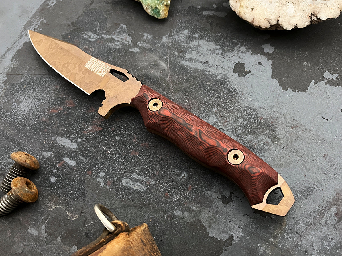 GEN 2 Smuggler | Personal Carry, General Purpose Knife | CPM-MagnaCut Steel | Arizona Copper Finish