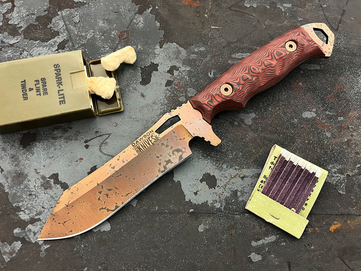 GEN 2 Wilderness | Hunting, Camp and Outdoors Knife | CPM-MagnaCut Steel | Arizona Copper Finish