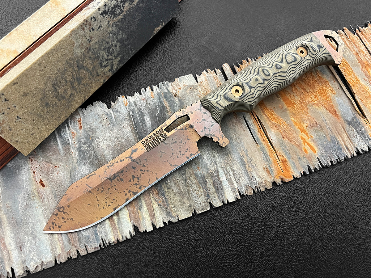 GEN 2 Wilderness | Hunting, Camp and Outdoors Knife | CPM-MagnaCut Steel | Arizona Copper Finish