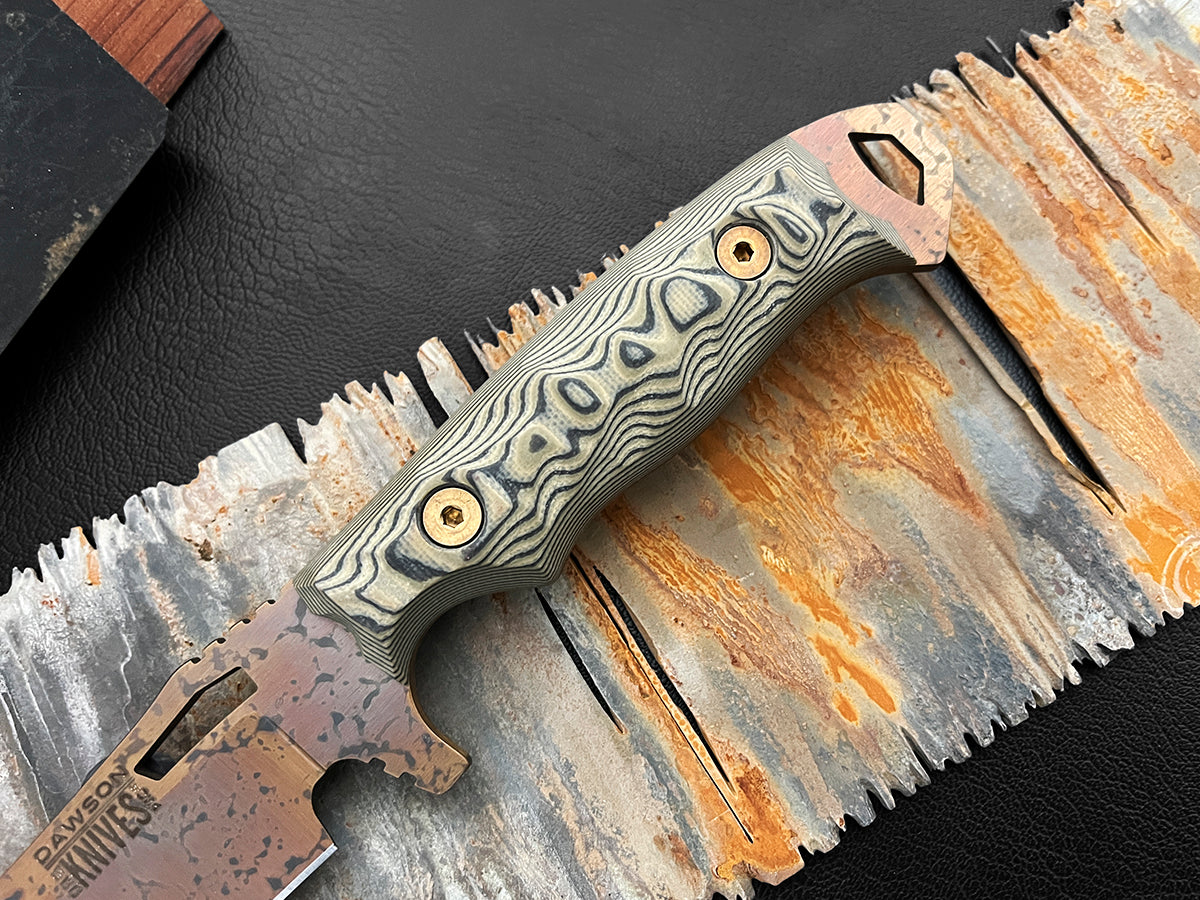 GEN 2 Wilderness | Hunting, Camp and Outdoors Knife | CPM-MagnaCut Steel | Arizona Copper Finish