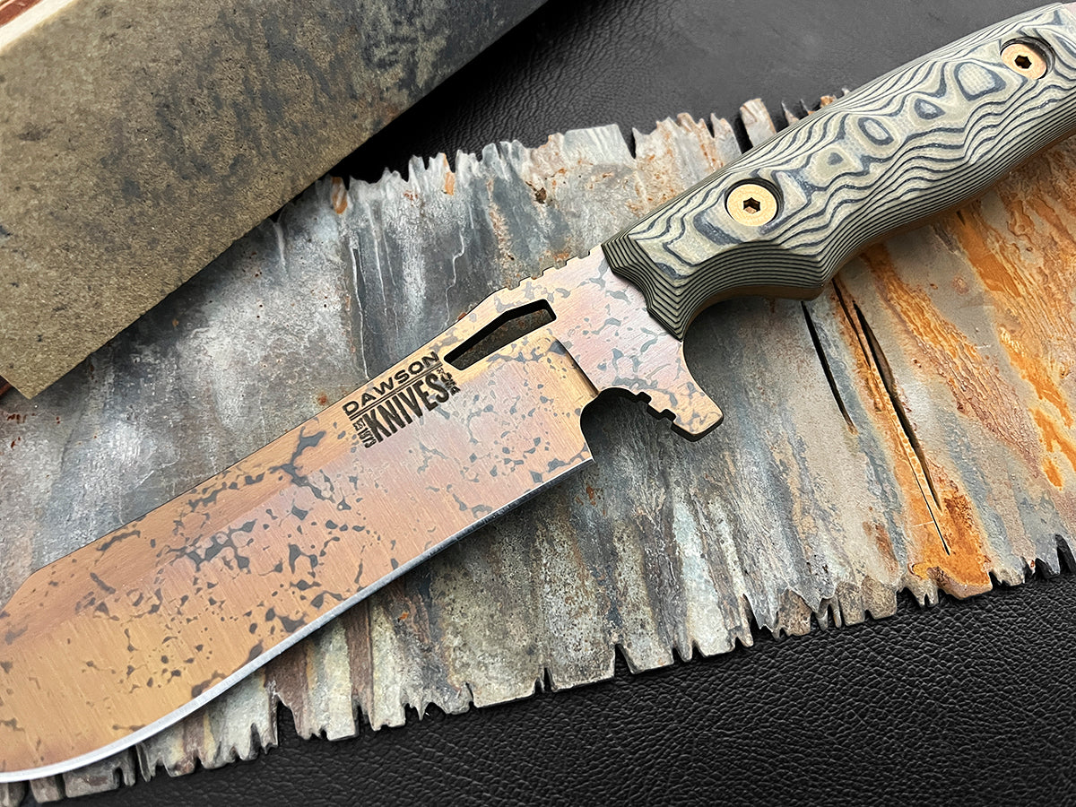 GEN 2 Wilderness | Hunting, Camp and Outdoors Knife | CPM-MagnaCut Steel | Arizona Copper Finish