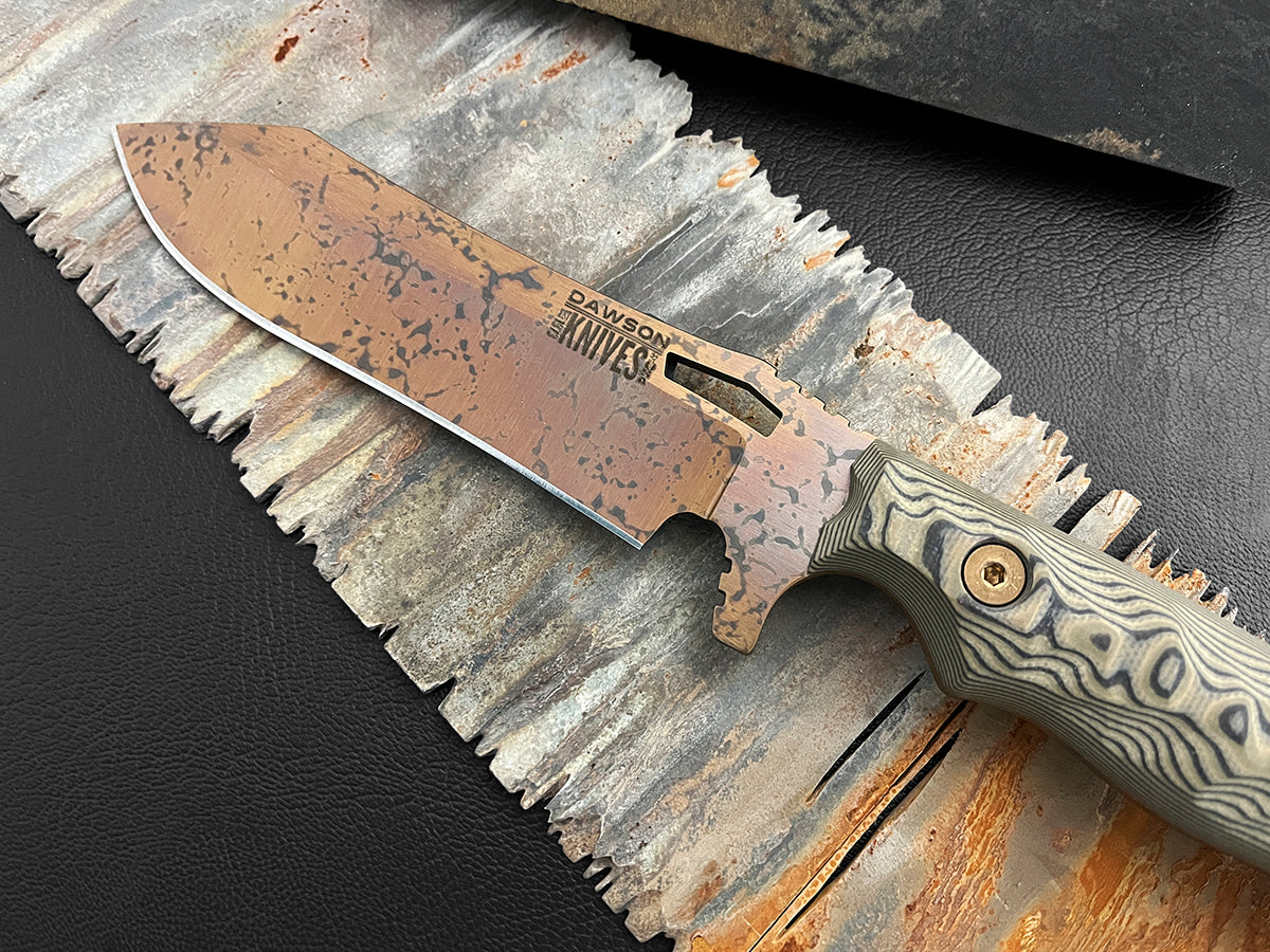 GEN 2 Wilderness | Hunting, Camp and Outdoors Knife | CPM-MagnaCut Steel | Arizona Copper Finish