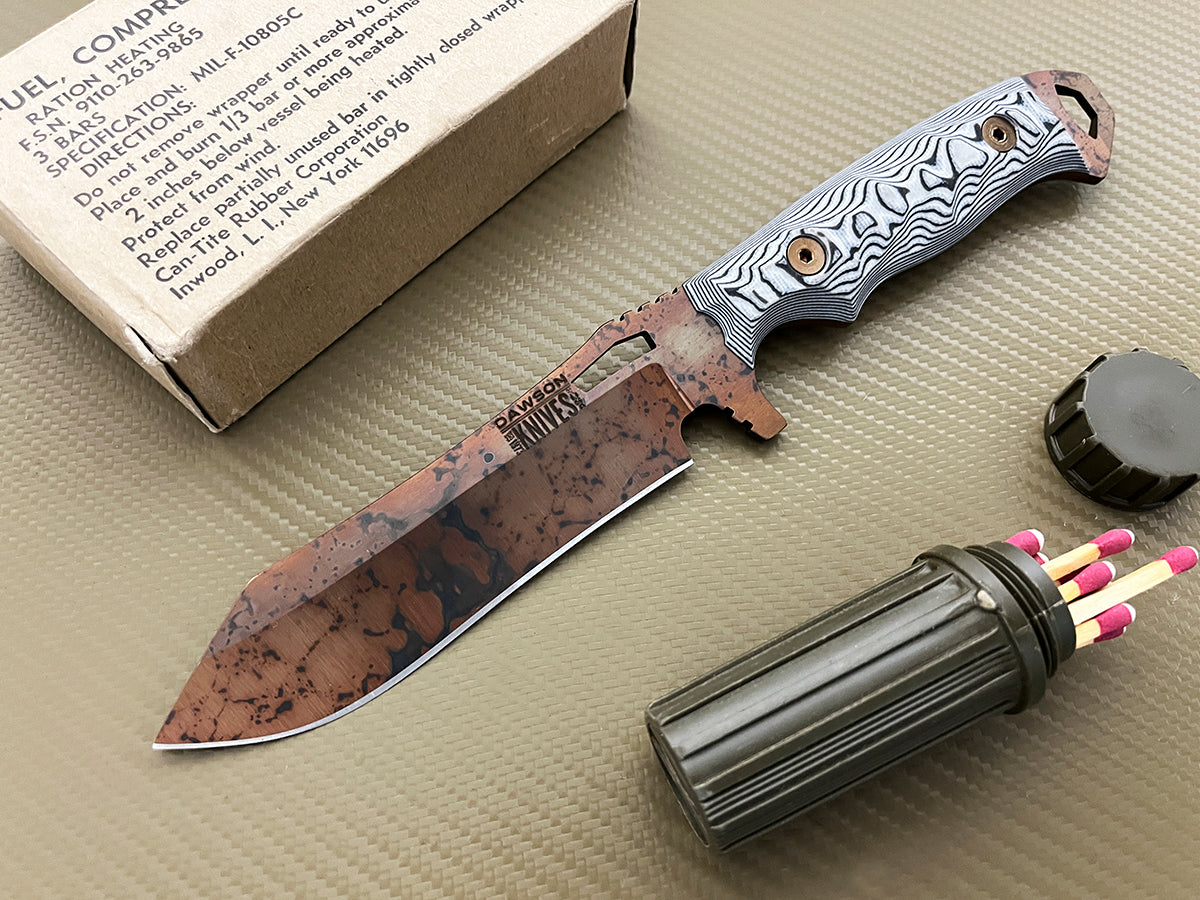 GEN 2 Wilderness | Hunting, Camp and Outdoors Knife | CPM-MagnaCut Steel | Arizona Copper Finish